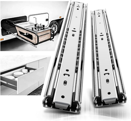SNEIDA 68Kg 51mm Heavy-Duty Slide for Industrial Storage Vehicle Modification Outdoor and Kitchen Furniture Locking Toolbox