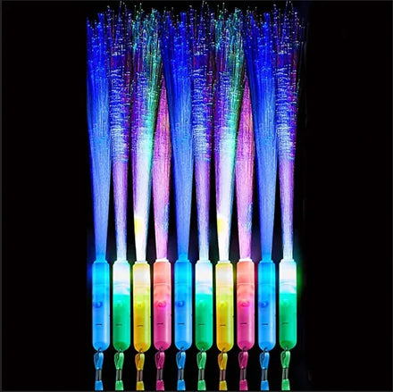 Novelty Led Light up Stick Glowing Fiber Toy Valentines Day Luminous Prop Christmas Birthday Wedding Party Gift Glow Sticks
