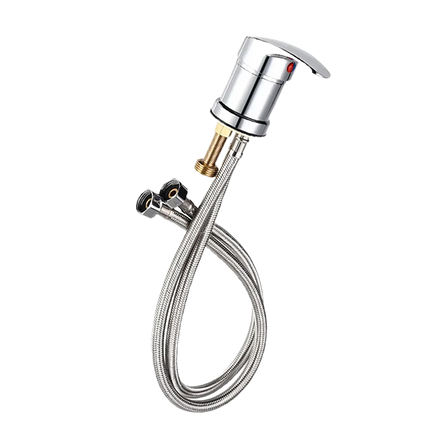 Newly Designed Metal Shampoo Chair Faucet for Beauty Salons Hair Salon Sink & Foot Bath Faucet With Ceramic Basin