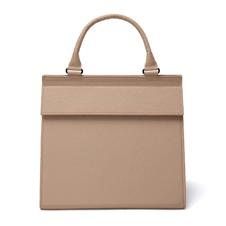 Pink PU Leather Lunch Bag Cooler Tote Office Work Picnic Beach Bag for Food Container Weekend Lunch Box