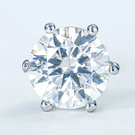 Hot-sale Classic Moissanite Earrings Studs 925 Silver D Color 1ct VVS Quality Moissanite Round/princess Claw Setting Jewelry