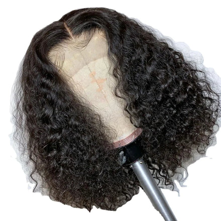 Brazilian HD for Lace Frontal Bob Wigs Curly Short Straight Style Transparent Lace for Black Women