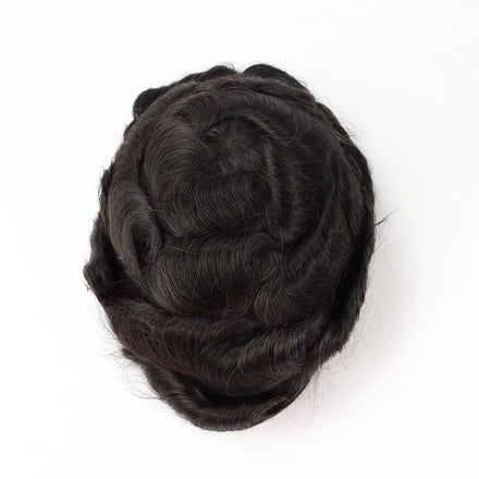 Oct- Male Hair Prosthesis Swiss Lace Toupee Man Wigs Natural Human Hair Wig for Men Male Wig Systems Unit