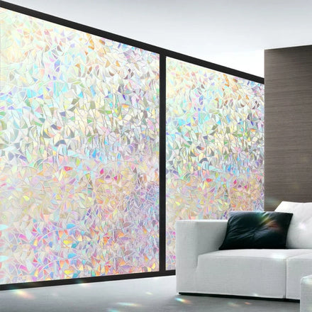 3D Self Adhesive Removable Static Cling Decorative Window Film Without Glue