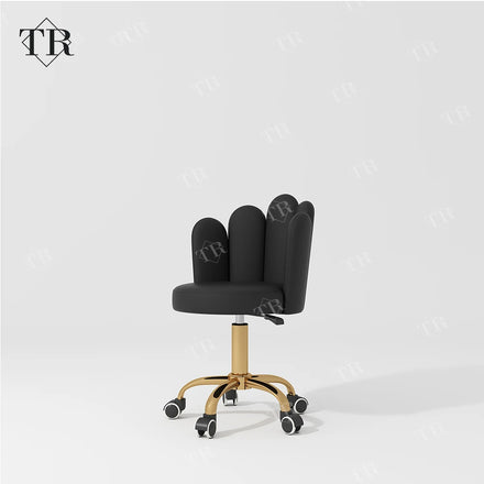 Turri Luxury Beauty Salon Barber Chair Saddle Stool PU Leather Ergonomic Contemporary Design Commercial Use