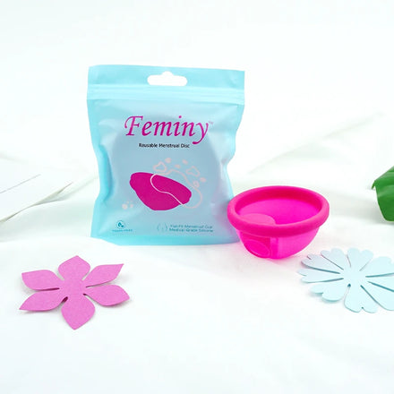 High Quality Medical Grade Silicone Menstrual Disc Loop Tab Small Menstrual Period Disc