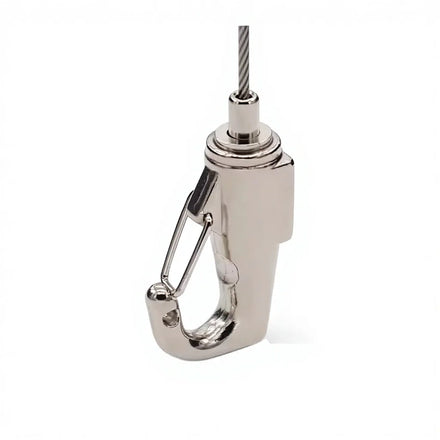 OEM Custom Brass Adjustable Ceiling Mounting Cable Gripper with Hook Bottom Exit Cable Gripper for Other Lighting Accessories