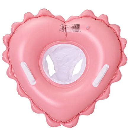 New Design Heart Shape Inflatable Seat Float with Handles for Kids Heart Shaped Inflatable Swim Float