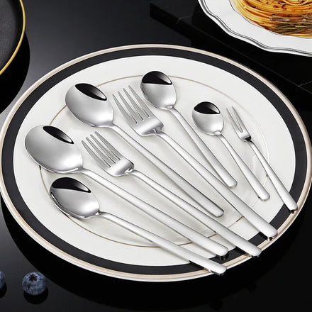 Noble Best-Selling Stainless Steel Cutlery Silver Flatware Hotel Silverware 304 Stainless Steel Spoon