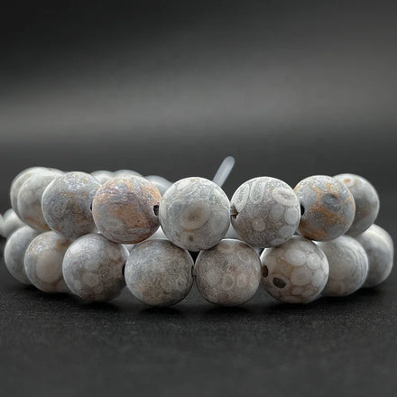 Natural Matte Maifanite Jasper Gemstone Loose Beads for Jewelry Making DIY Handmade Crafts Bracelet Necklace