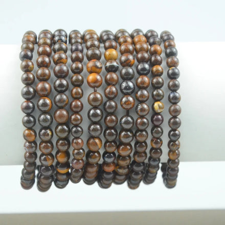 Australia's Popular 6mm 5mm Natural Brown Boulder Opal Classic Christian Fashion Bracelets & Bangles Party Gift Stone Beads