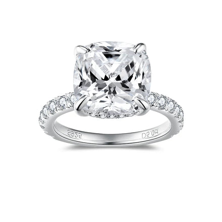 Fine Jewelry Women Engagement Moissanite Rings GRA Certified Round Brilliant Cut Trendy Gemstone Rings