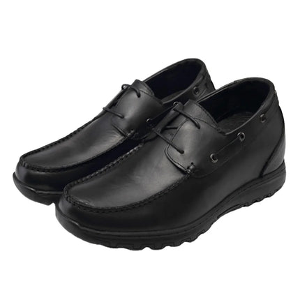 Wholesale Men's Genuine Leather Breathable Height Increasing Shoes Summer Office Walking Style Moccasin