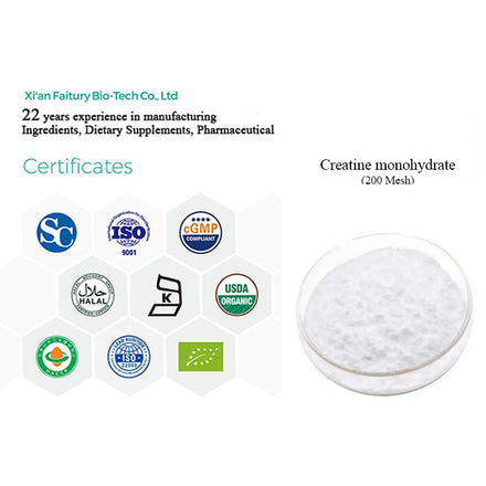 Low MOQ Wholesale 200 Mesh Micronized 99% Creatine Powder Creatine Monohydrate Powder
