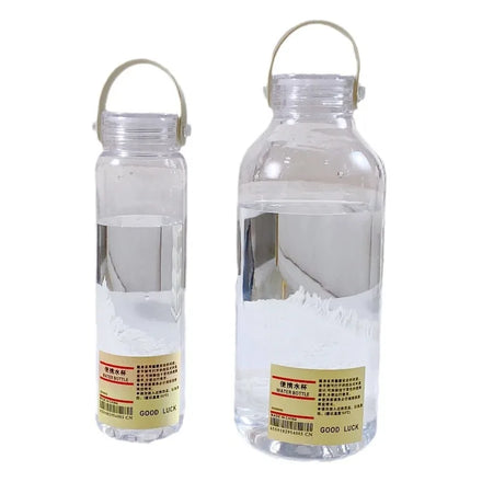 New Products Plastic Simple Clear Water Bottles 400ml 1100ml in Stock Wholesale Kids Juice Drink Cups BPA Free Gym Sport Travel