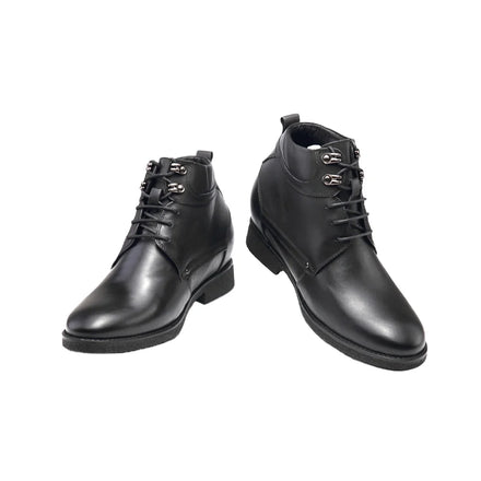 Wholesale Men's Genuine Leather Lace-up Comfort Elevator Winter Wedding Shoes Handmade Invisible Height Increasing Cushion Soft