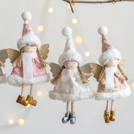 2024 Christmas Fabric Angel Girl Doll Pendant Christmas Tree Decoration Pendant Christmas Decoration Innovation