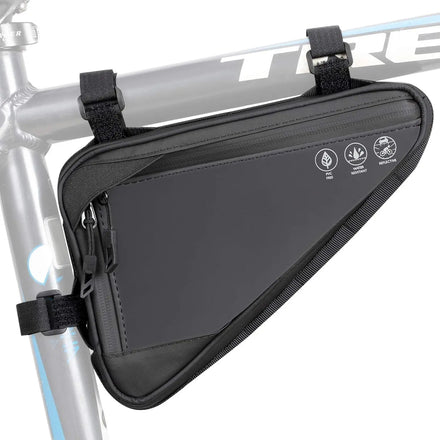 Factory OEM High Reflective Waterproof 1.5L Capacity Mountain Road Bicycle Frame Storage Bike Triangle Tool Bag for Cycling