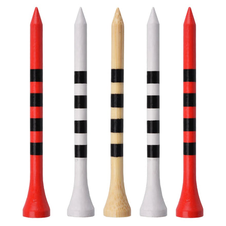 70/83mm 100Pcs/Bag Durable Eco-Friendly Custom Logo Bamboo Wood Golf Tees & Golf Ball Holder Accessories