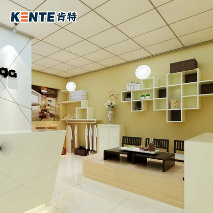 Kente 2*2 Modern Square Acoustical Cheap Heat Insulation Damp Fire Resistant Smoke Prevention Noise Reduction Fire Rating