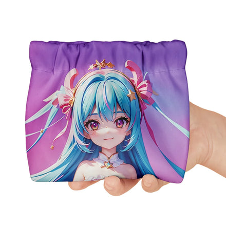 Customized Manga Art Shrapnel Bag Breathable Fabric Squeeze Pouch Scratch Resistant Anime Mini Jewelry Holder Factory