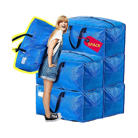 Extra Large Capacity Waterproof Heavy Duty Moving Bag Customized Reusable Pp Woven Shopping Storage Bags