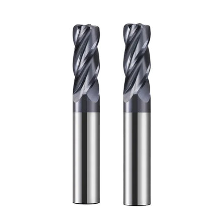 HRC60 4-Flute CNC Corner Radius End Mill Tungsten Steel Router Bit for Surface Machining R Bullnose R0.5 R1 R2 Customizable OEM