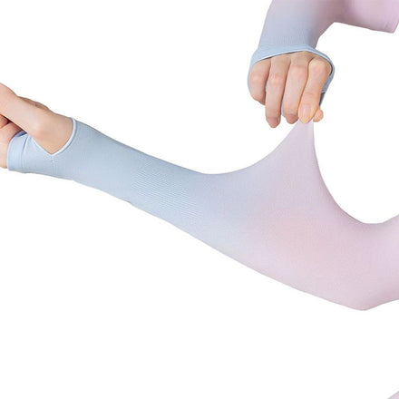 Wholesale Ice Silk Sun UV Protection Sleeves Knitted Outdoor Cycling Basketball Golf Ice Sleeves Arm Sleeve for Men and Women