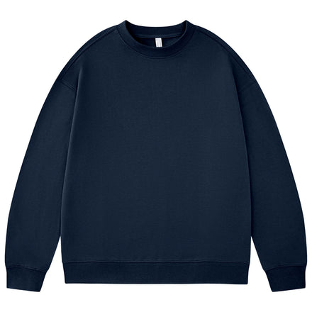 330gsm Heavy Cotton 2026 New Arrival Sweatshirts Long Sleeve Oversized Custom Hoodie Crew Neck Sweatshirt for Wholesale