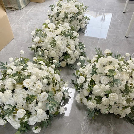 Wedding Decoration 80cm Large Flower Ball Greenery Table Centerpiece White Flower Centerpieces