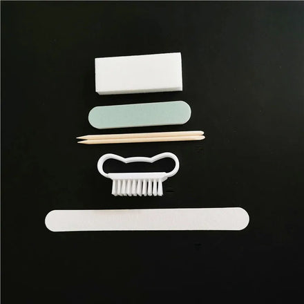 Nail Tools Disposable Pedicure Kit 5 Pcs Washable Double Sided Board Nail Buffer File Mini Nail Shiner Grit 100/180 Brand Jindun