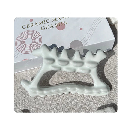 DIY New Design Portable Scraping Board Ceramic Guasha Tool Massage Products Ceramic Guasha Tool