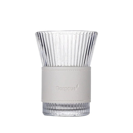 Wholesale 300ml Borosilicate Glass Coffee Cup Colorful Popular Design for Tea Christmas Coffee and Tea Set