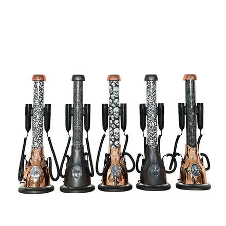 2024 New Graffiti Style Colorful Rechargeable Electronic Hookah Laser Light Hookah Shisha Smoking Set Hookah