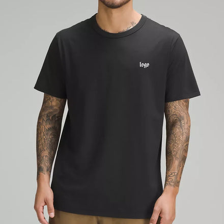180g 7900 T-Shirt for Men Sports Quick Dry Breathable T Shirt Fitness 100% Cotton Workout Gym Training Tshirt
