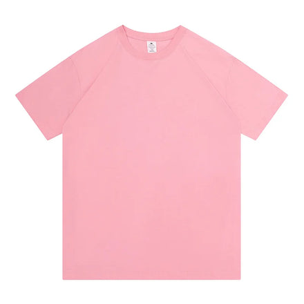 Luxury Custom 220 Gsm 100% Cotton Tee Plain Heavyweight T-Shirt Blank Thick Print T Shirt