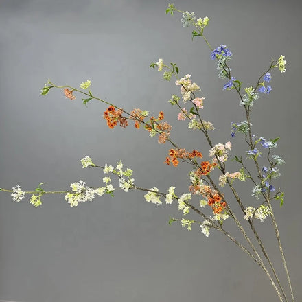Long Stem Fontanesia Artificial Snow Willow Flower Home Decorative Christmas Graduation Mother's Day Pot Arrangement Bulk