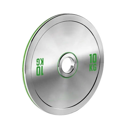 NJ Weightlifting Standard 1.25kg/2.5kg/5kg/10kg/15kg/20kg/25kg Chromed Silver Barbell Plate Steel Weight Plates for Gym
