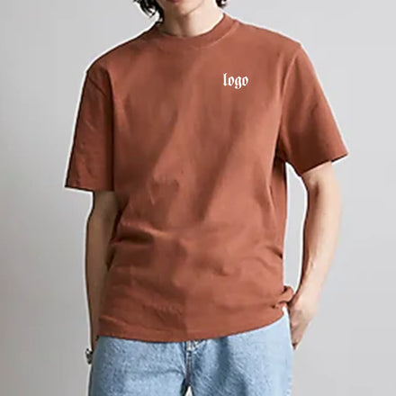 Good Quality Heavy Weight 230g Oversized Plus Size Men Tshirts Printed Logo Custom 100% Organic Cotton Men's T-Shirts