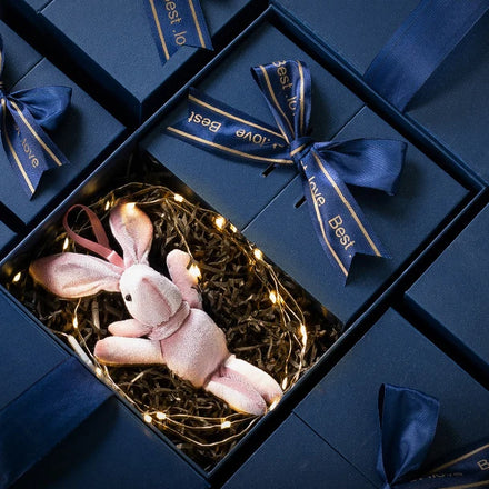 Luxury Custom Gift Flip Box Creative Magnetic Double Door Stock Ready Gift Box with Double Door Cosmetic Packaging Box