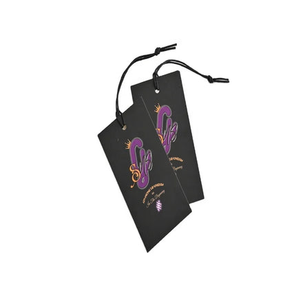 Customised logo Clothing hang Tag With Rope Recycle Hangtags