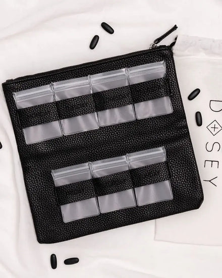 Custom Luxury Multifunctional Travel Medicine Box Pill Organizer Pu Pill Storage Box