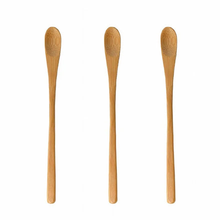 Manufacturers Wholesale Coffee Milk Mixing Spoon Bamboo Long Handle Bamboo Honey Mixing Stick Wooden Spoon