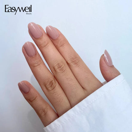 Easywell Wholesale custom press on nails soft gel 30 pcs Acrylic Nail Tips Solid Artificial Fingernails Reusable False Nails