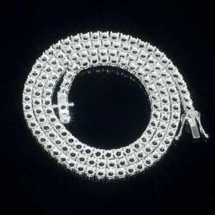 10K 14K 18K Gold Plated Semi Mounting Diamond Tennis Chain Semi Mount 925 Silver Tennis Necklace Empty Bracelet