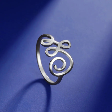 Infinite Helix Rings for Women Men Hot Fashion Hollow Vintage Stainless Steel Jewelry Ring Gifts
