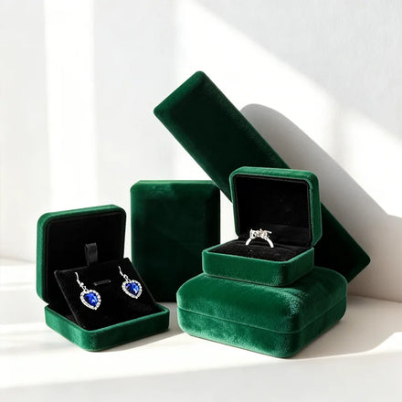Custom Luxury Private Logo High Quality Earring Bracelet Necklace Case Organizer Storage Jewelry Full Set PU Paper Packaging Box
