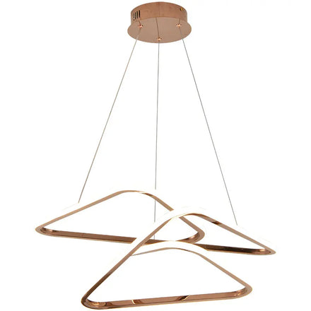 Kitchen Bedroom Bedside bar Modern Chandelier Geometric Shapes Rounded Triangle Creative Gold LED Pendant Light