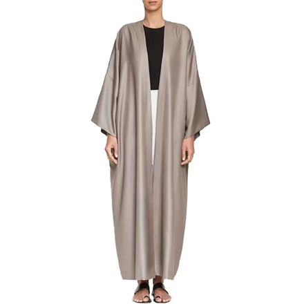 Feishun Factory Wholesale Price Plain Color Long Open Style batwing Sleeve Dubai UAE Beach Moroco Kaftans
