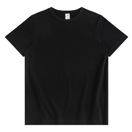 Men's Luxury Cotton Summer Short Sleeve T Shirt 250gsm Heavyweight Tee Tshirt Custom Logo Design Solid Plain Blank T-Shirt